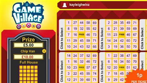 game village bingo